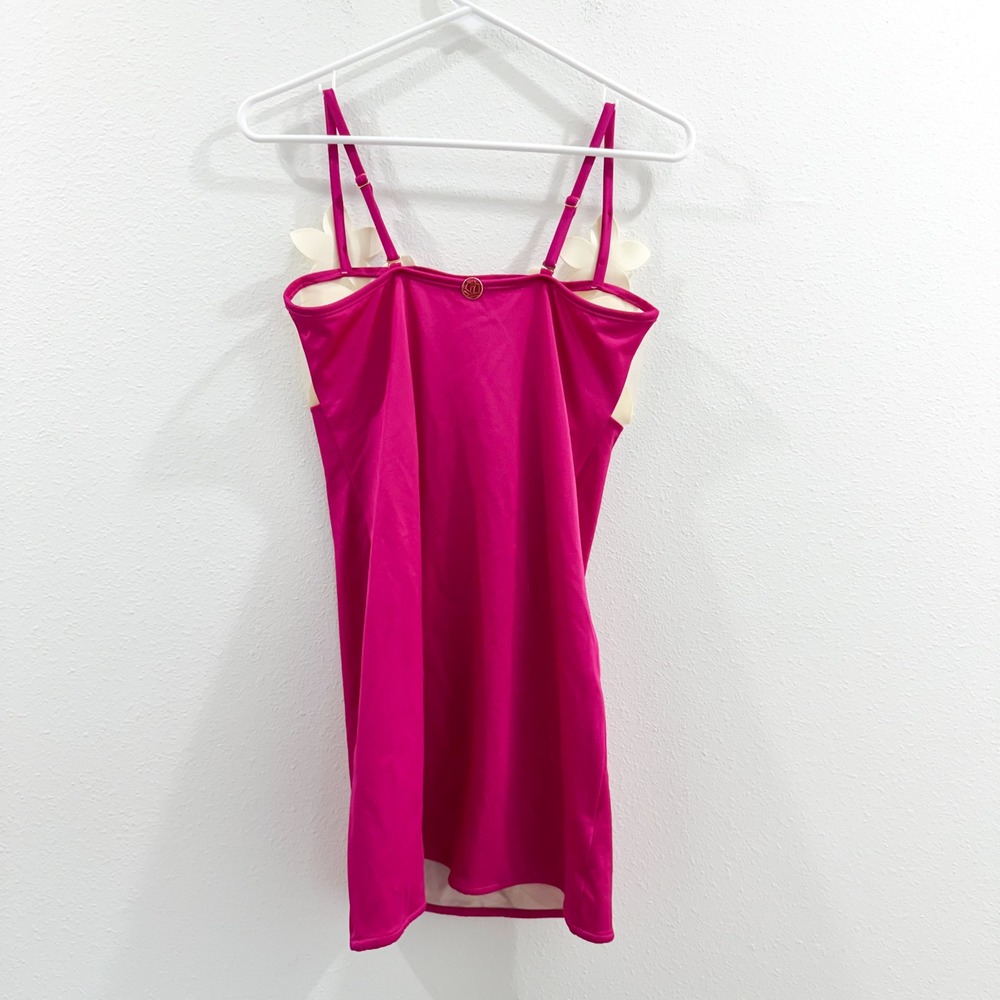 NWT Anthropologie Bahia Maria Plumeria Pink Mini Dress Avant Garde Maximalist M - Picture 5 of 7